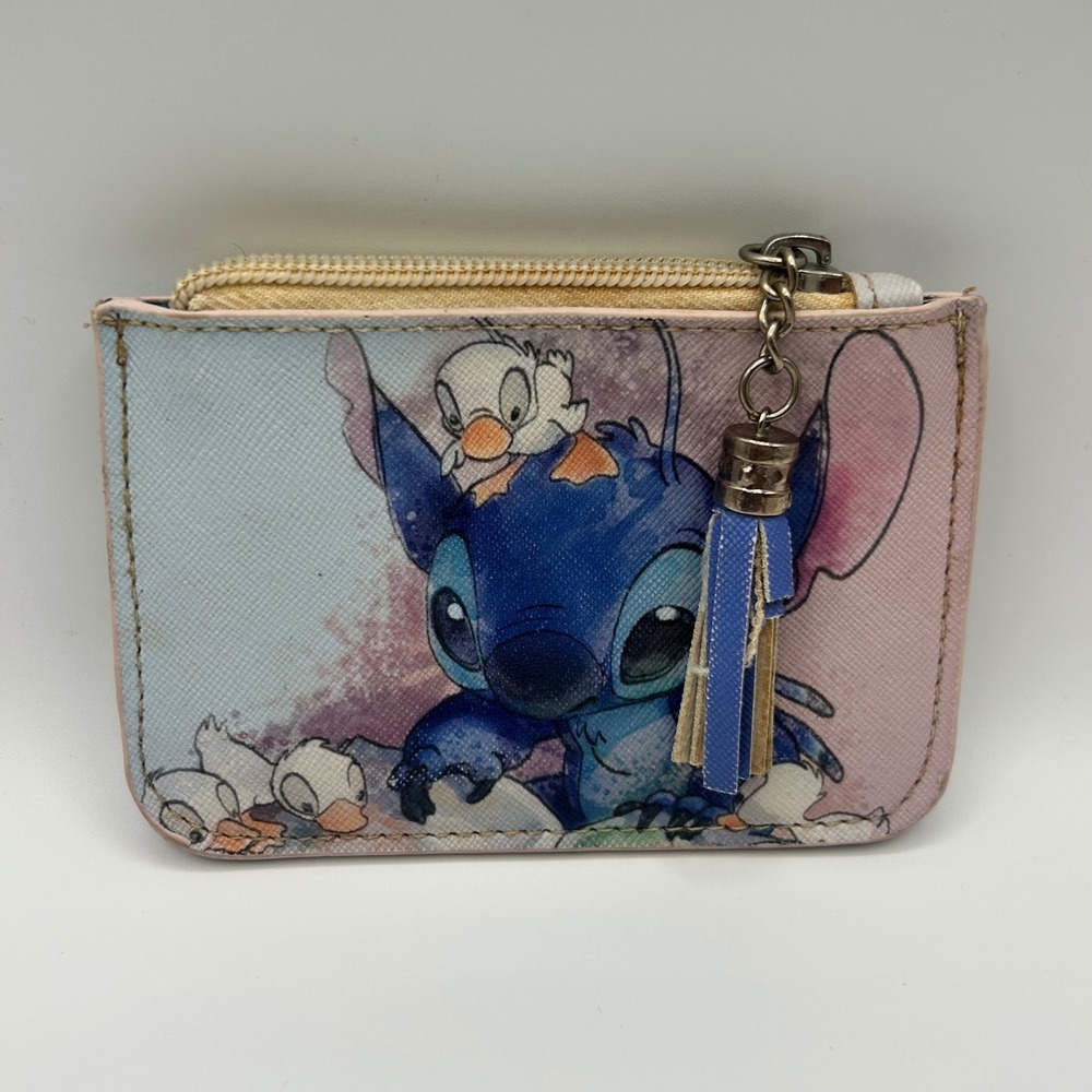 Loungefly Disney Lilo & Stitch Ducklings Card Holder Coin Purse ID Case Blue